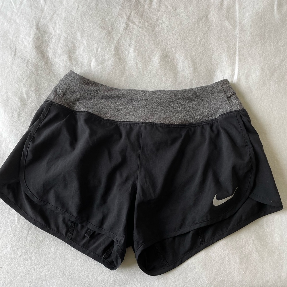 Nike Black and Grey Running Shorts